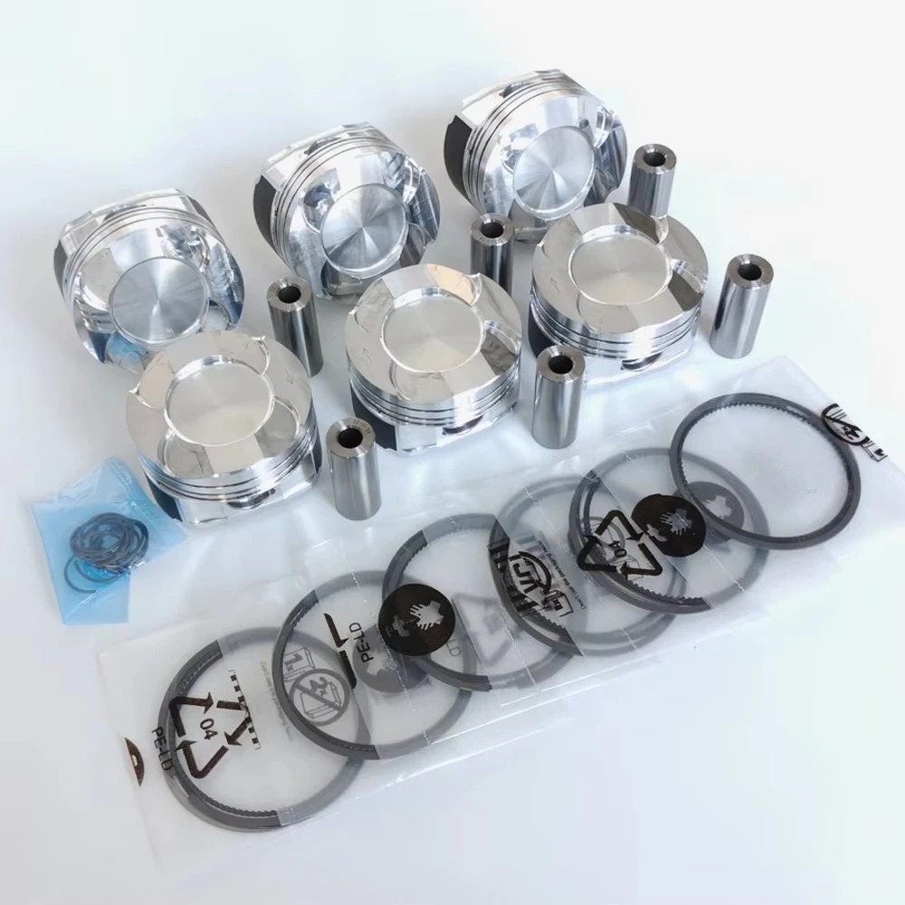 Performance Power Output Forged Pistons with Rings and Pin for N55 B30 335i 535i X5 F30 F80 3.0T Engines-Retrofit/Upgrade